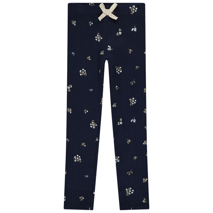 Legging cotele a imprime paillete pour fille