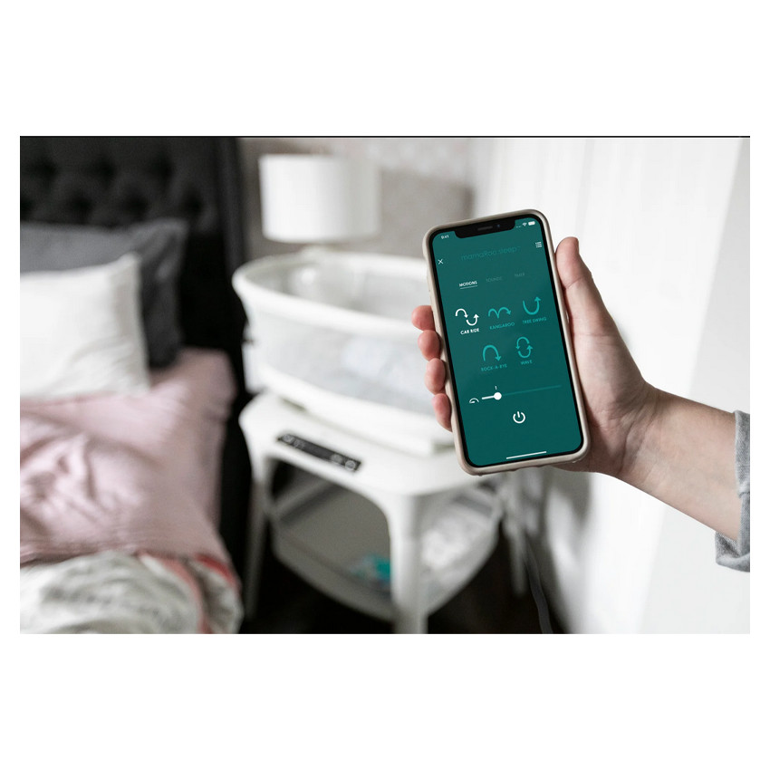 Berceau mamaRoo Sleep avec mouvements et sons + drap  