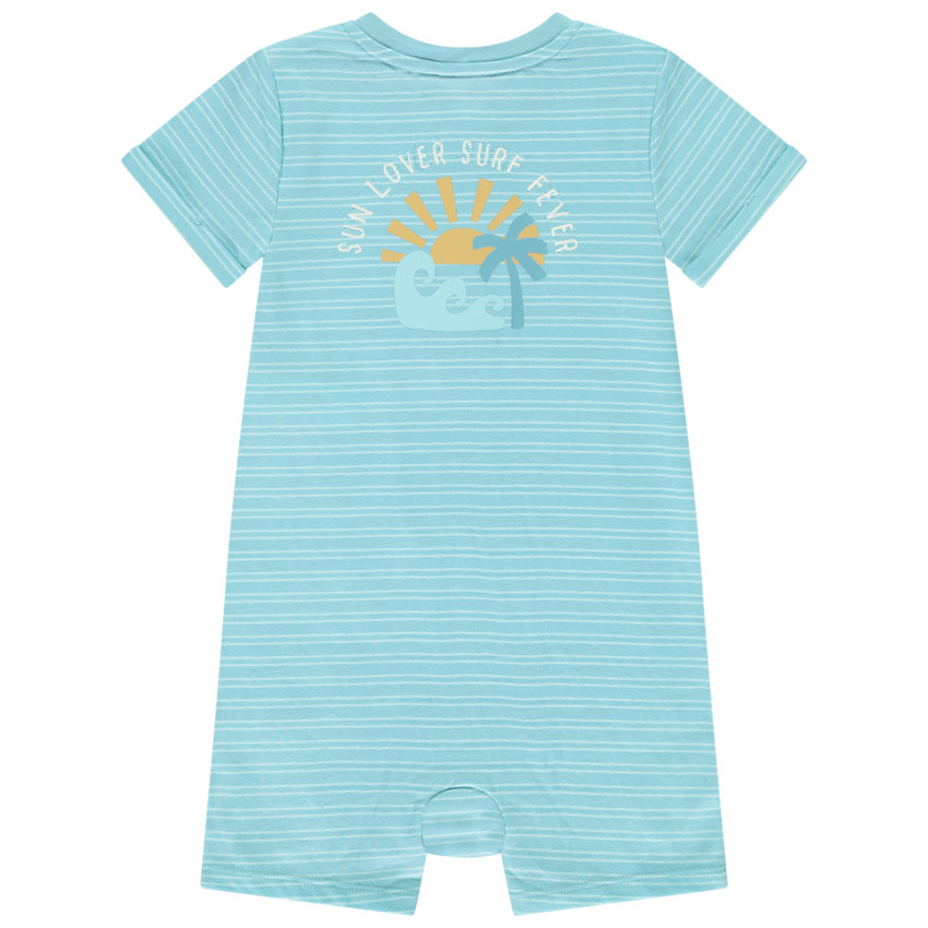 Combishort rayée et printée pour bébé garçon 