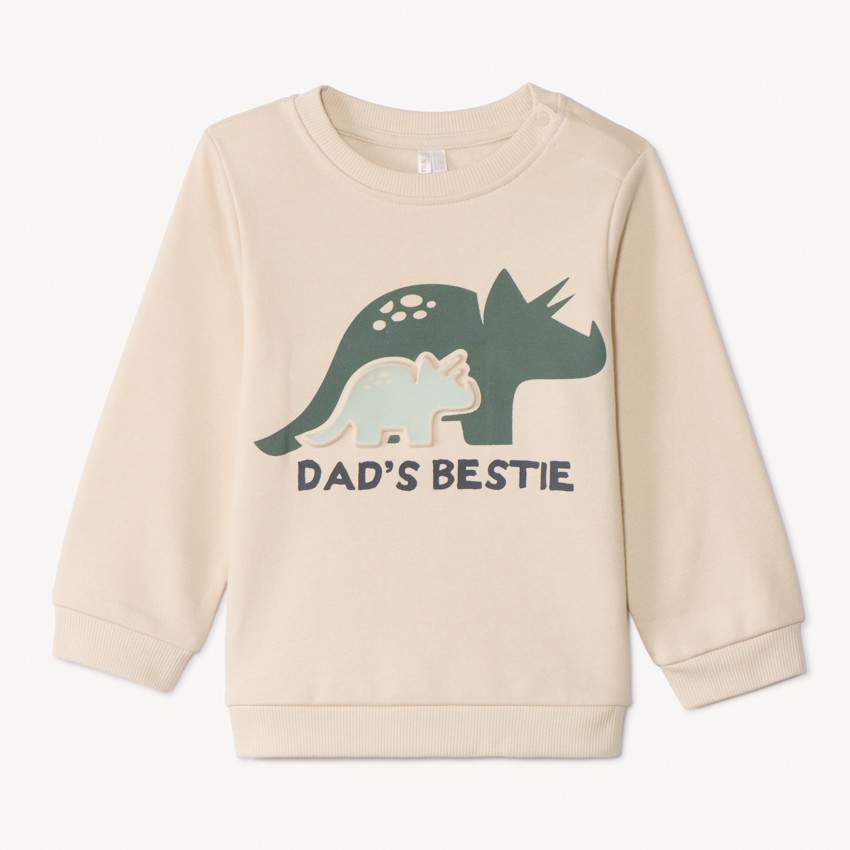 Sweat molleton avec print en relief pour bébé garçon 