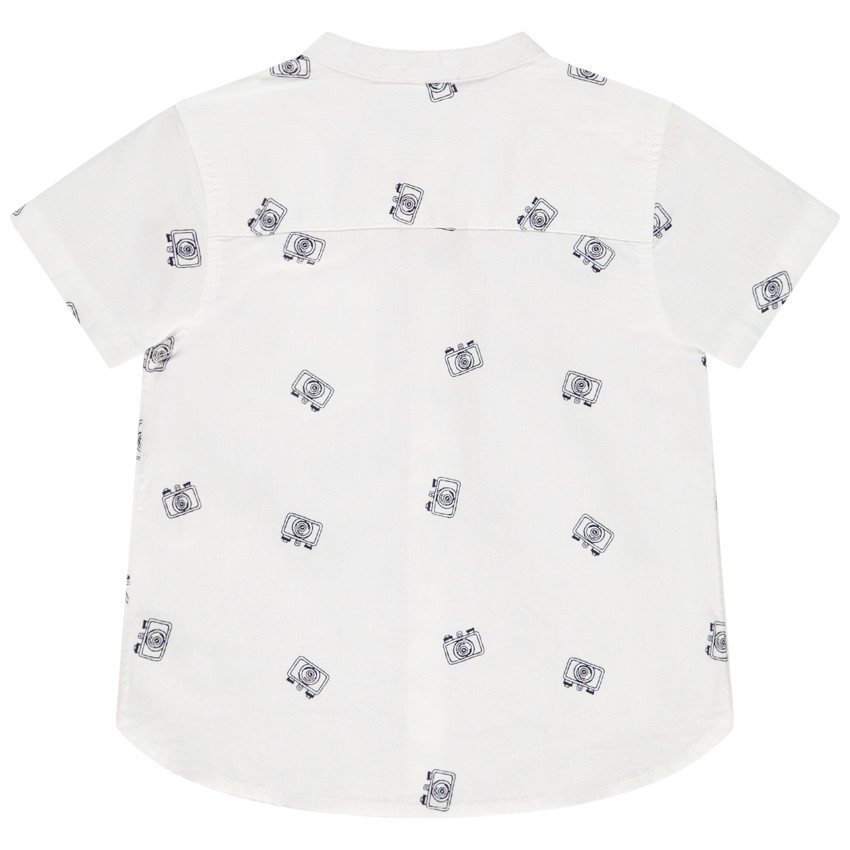 Chemise manches courtes col mao pour bébé garçon 