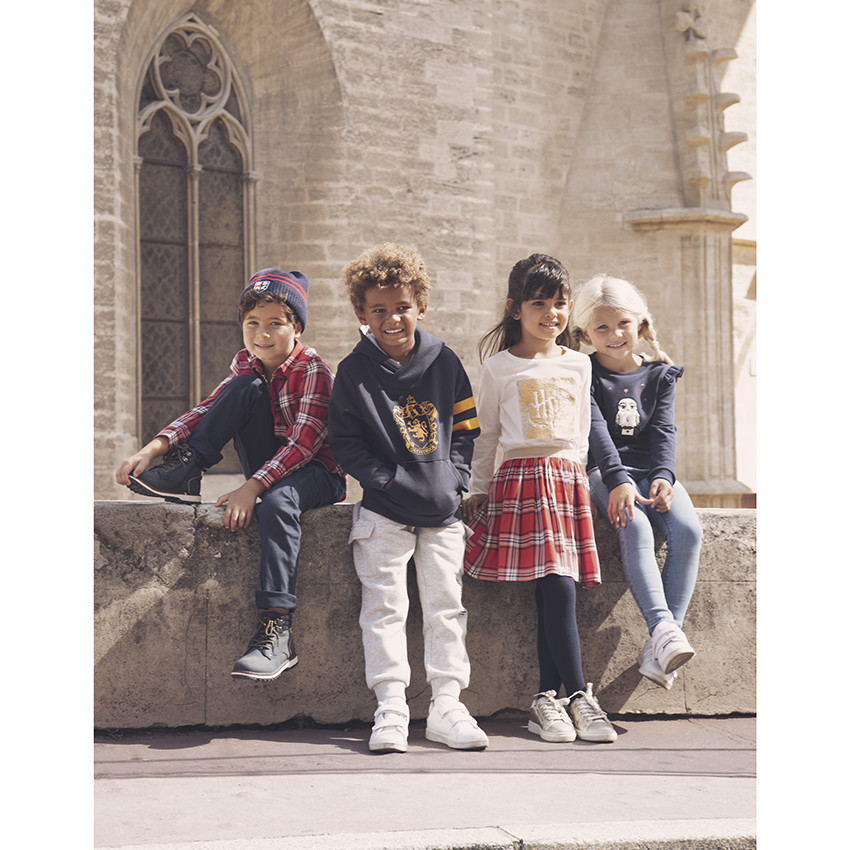 Bonnet en tricot à badge brodé Harry Potter 