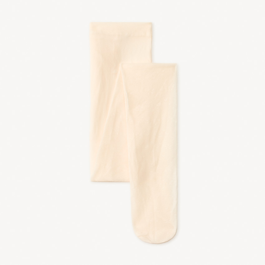 Collant fin à motif fleuri pour fille 