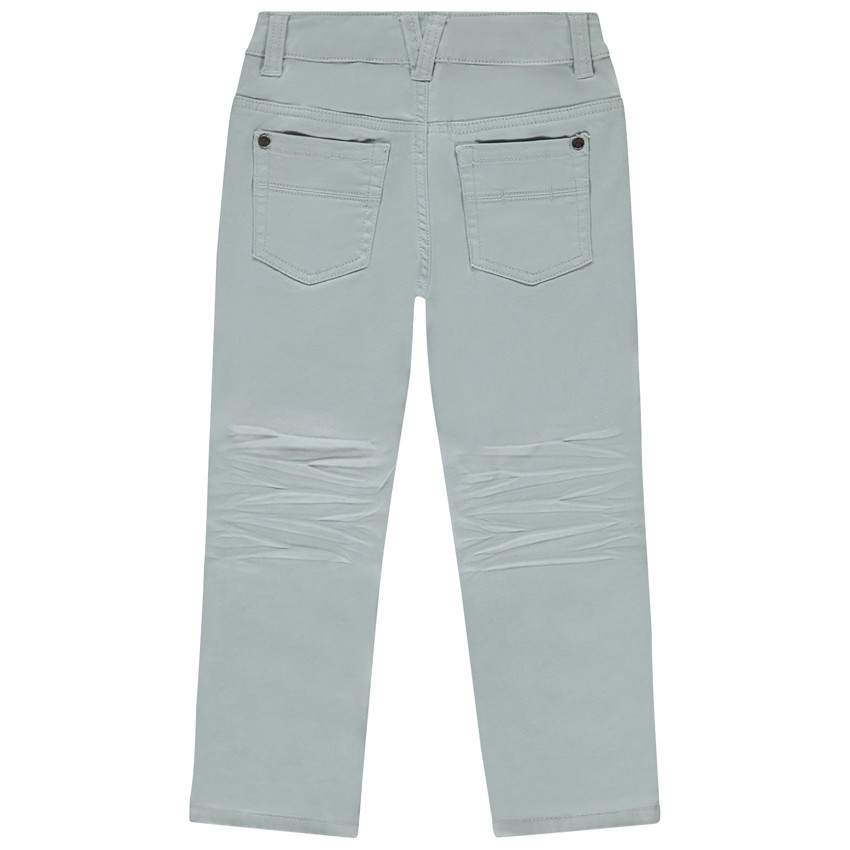 Pantalon slim uni effet crinkle pour garçon 