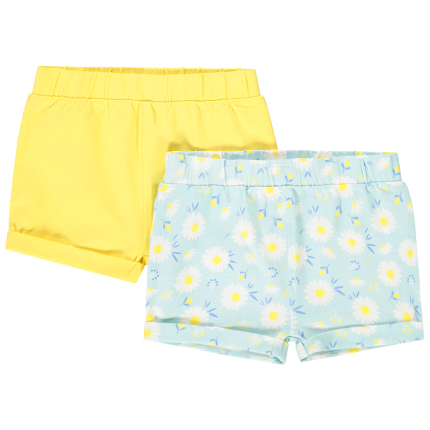 Lot de 2 shorts pour bébé fille