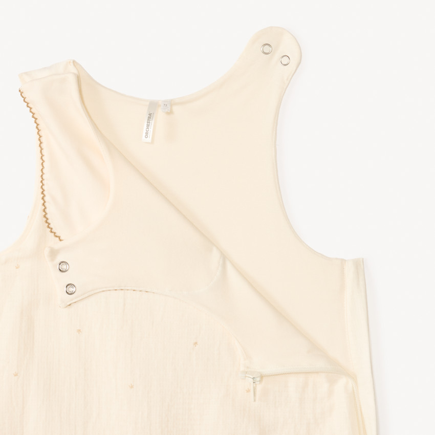 Gigoteuse sans manches en gaze TOG 1 broderie éléphant pour bébé 