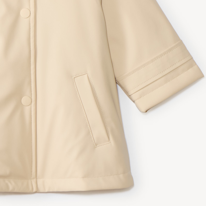 Parka bébé fille doublée sherpa à capuche 