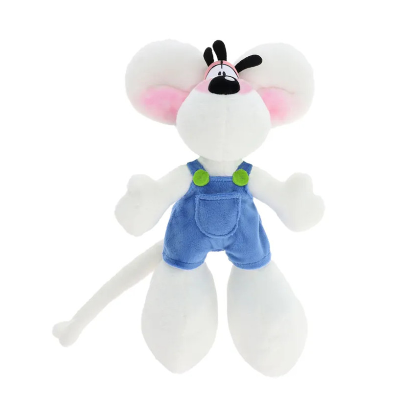 Peluche Diddl en salopette bleue 30cm 