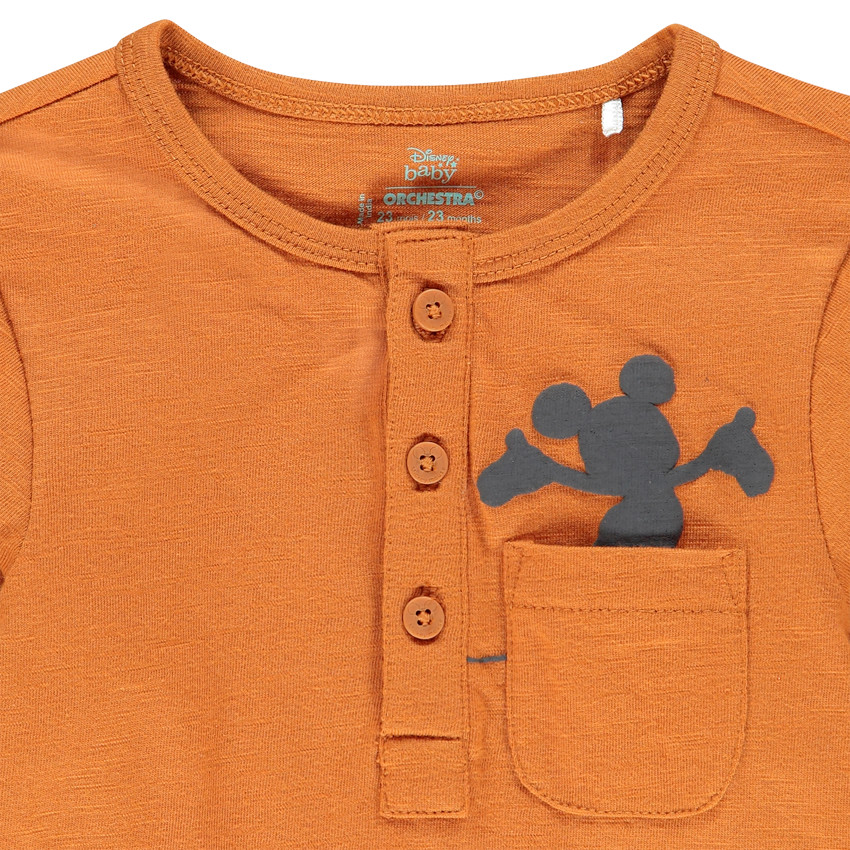 T-shirt manches longues print Mickey Disney pour bébé garçon 
