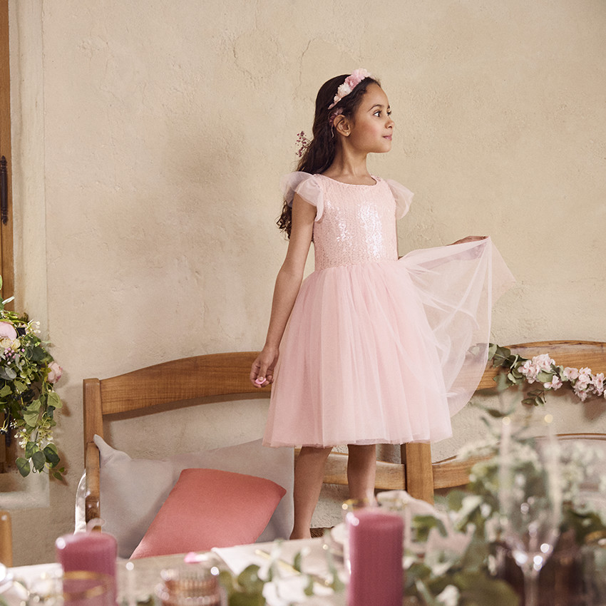 Serre-tête couronne de fleurs pour fille  