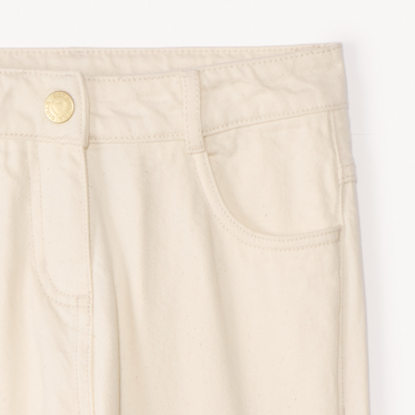 Jean large à poches cargo pour fille 