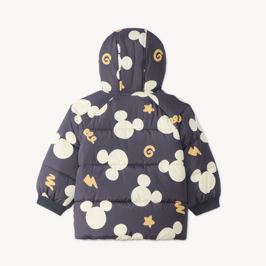 Doudoune bébé garçon avec capuche Mickey Disney doublée micropolaire 