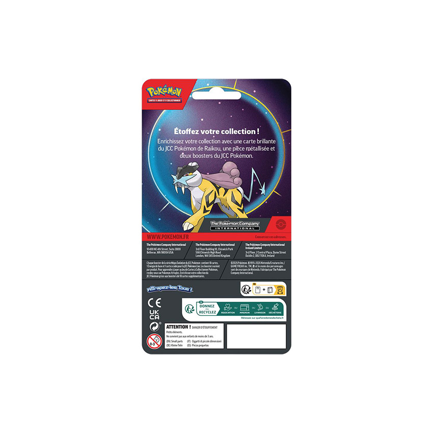 Pack de 2 boosters Pokémon + 1 carte promo Checklane 