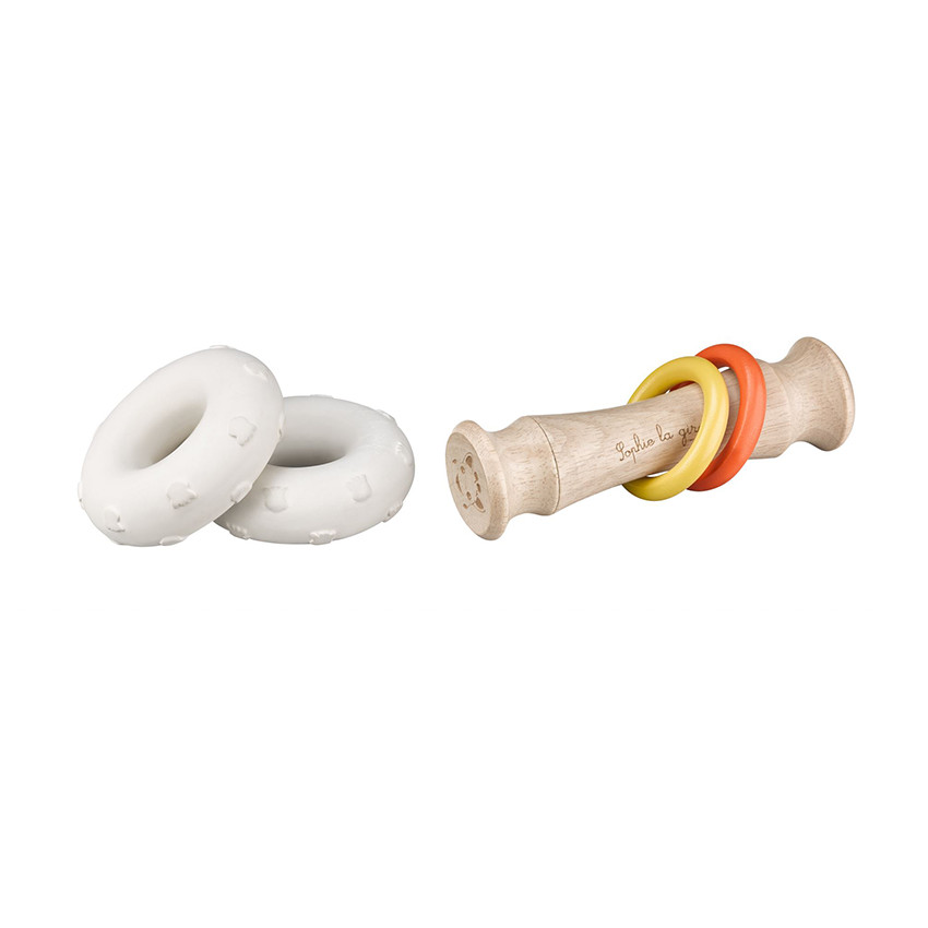 Hochet Totem Rubber Wood - Sophie La Girafe - Beige (Sophie la girafe) - Image 1