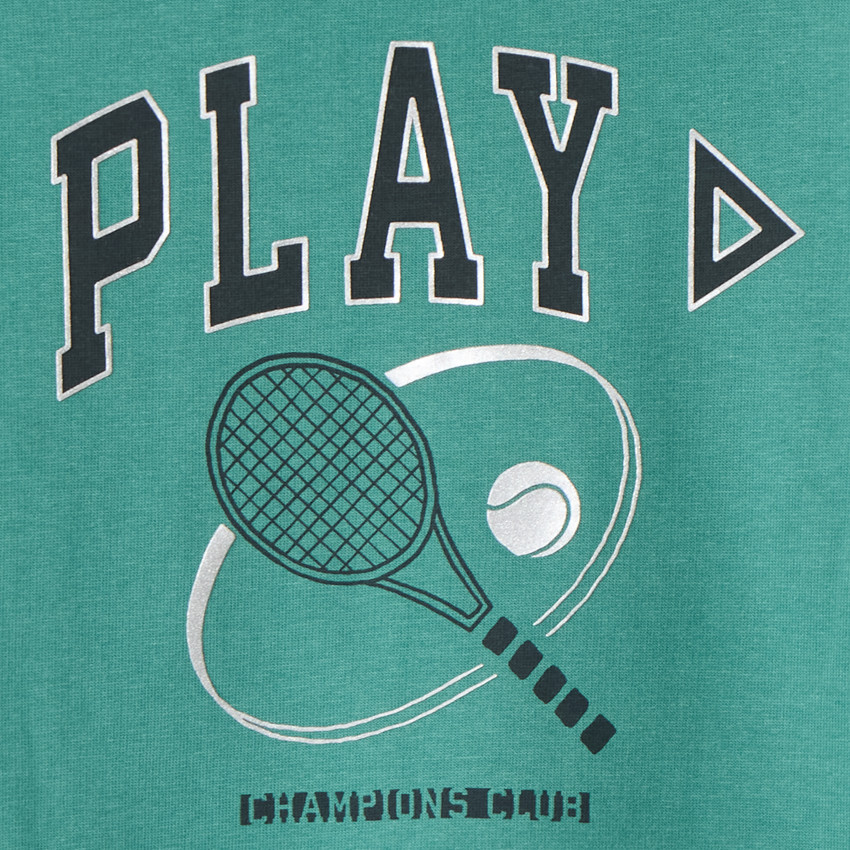 Sweat molleton uni print tennis pour garçon 