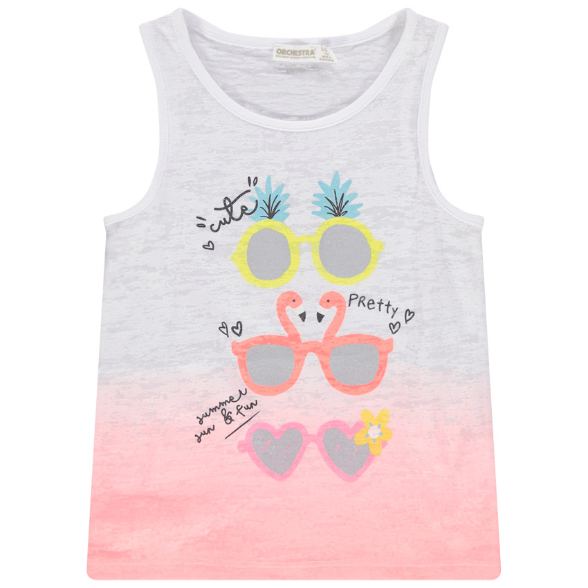 Débardeur maille print fantaisie