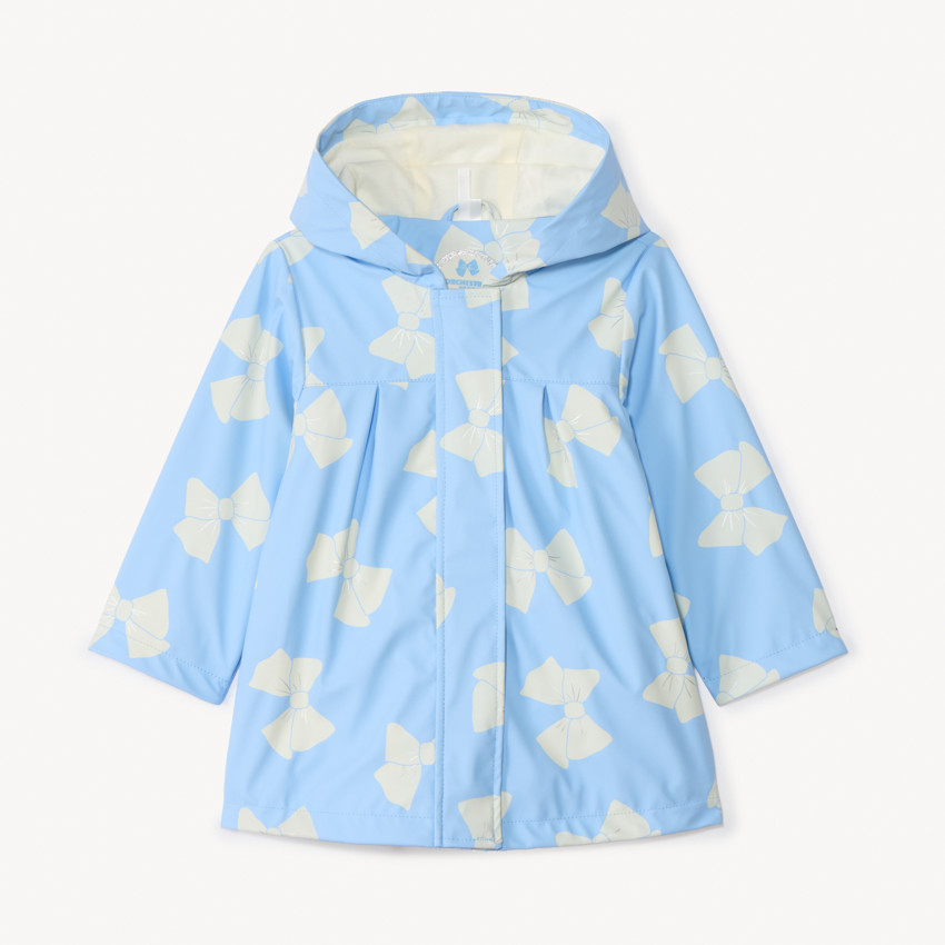 Parka gomme imprimé nœuds pour bébé fille