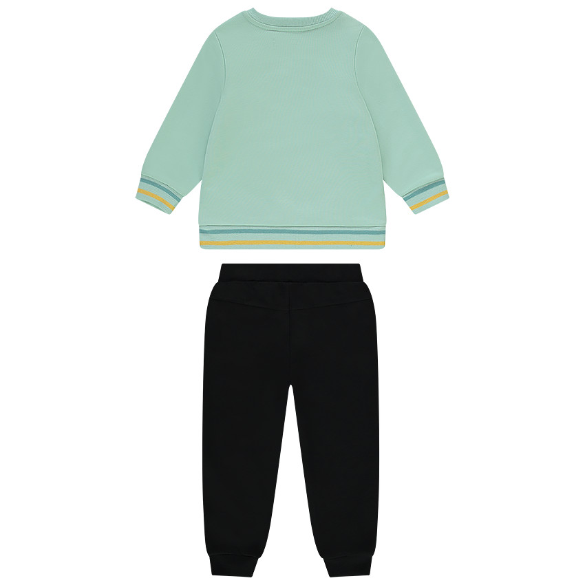 Ensemble en molleton sweat print tigre + jogging pour bébé garçon 