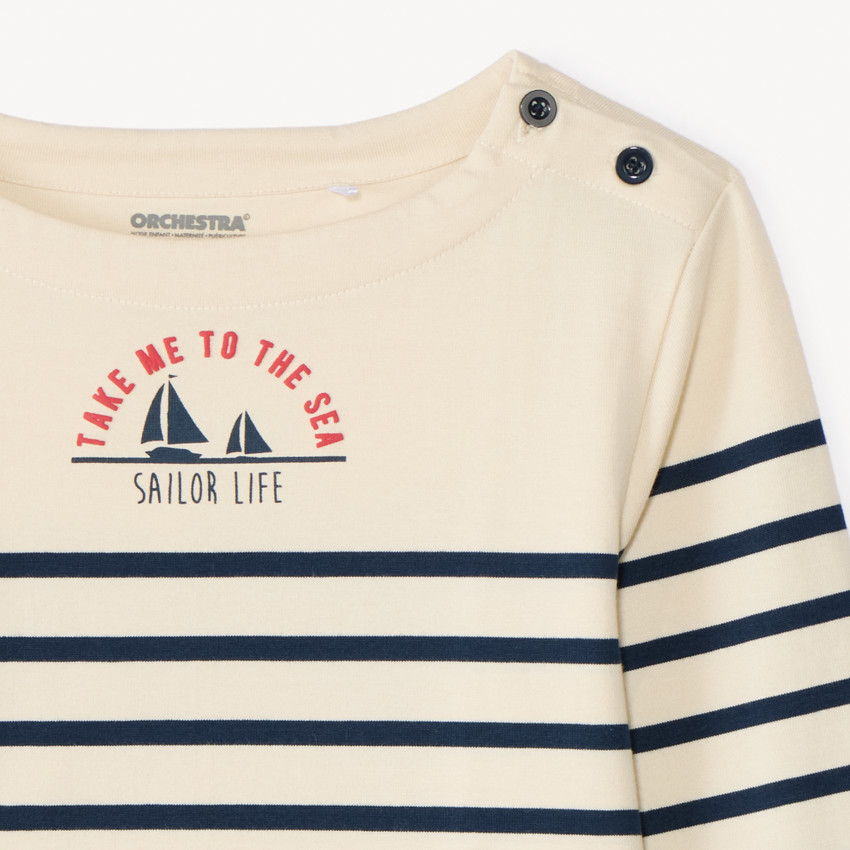 Marinière manches longues pour garçon 