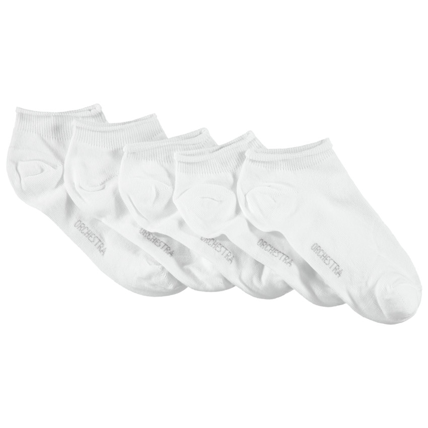 Lot de 5 paires de chaussettes courtes unies 