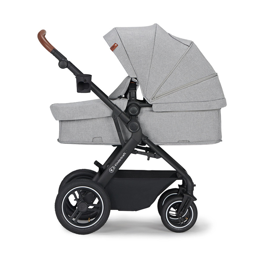 Poussette trio B-Tour 3 en 1 Mink Pro gris clair  