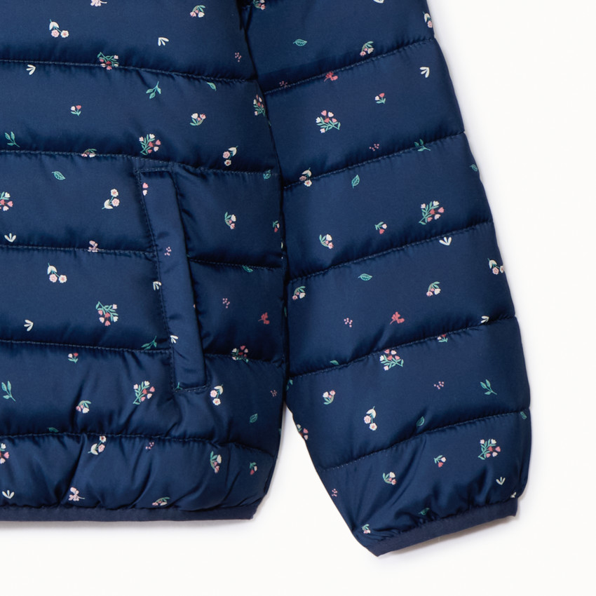Doudoune matelassée imprimé fleurs pour fille 