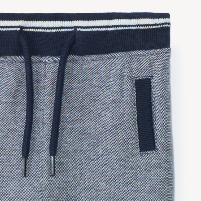 Jogging piqué effet chiné pour bébé garçon 