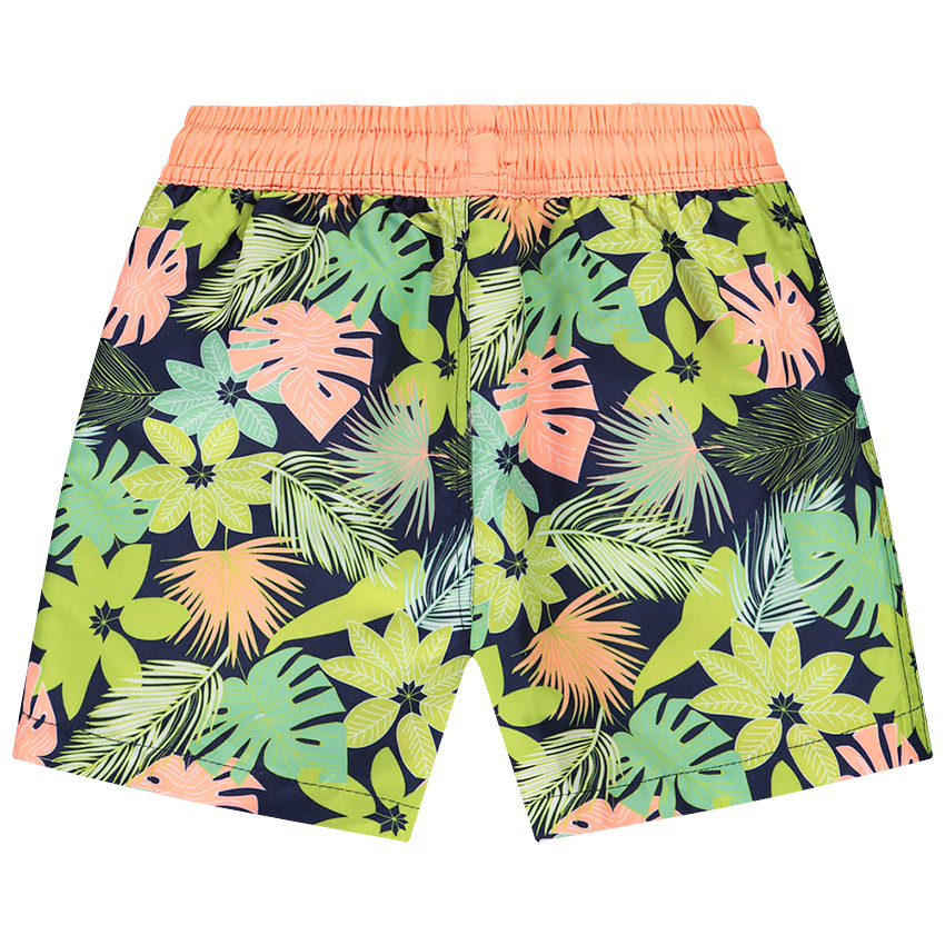 Short de bain imprimé feuilles pour garçon 