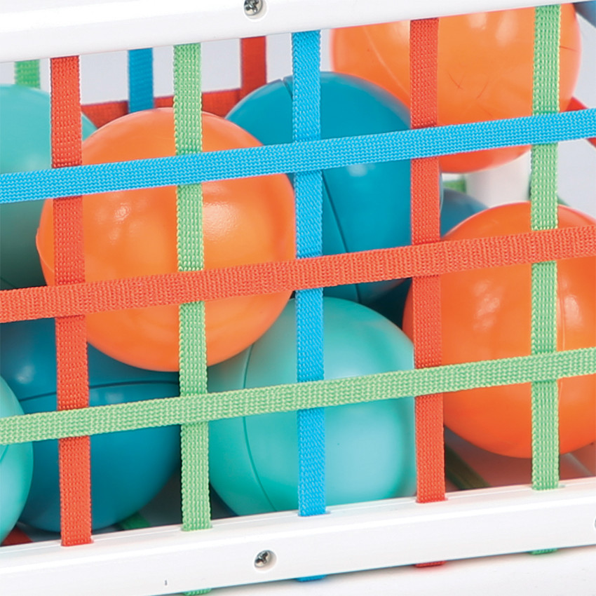 Cube de manipulation avec balles 