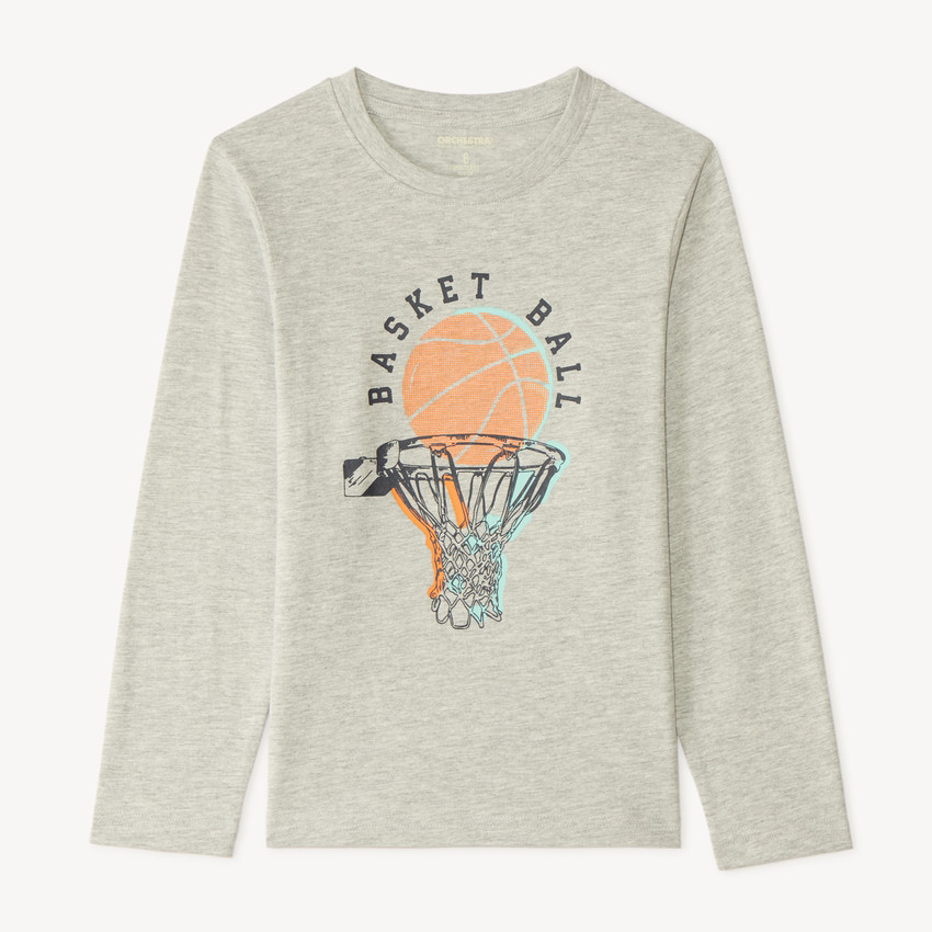 T-shirt manches longues print fantaisie pour garçon