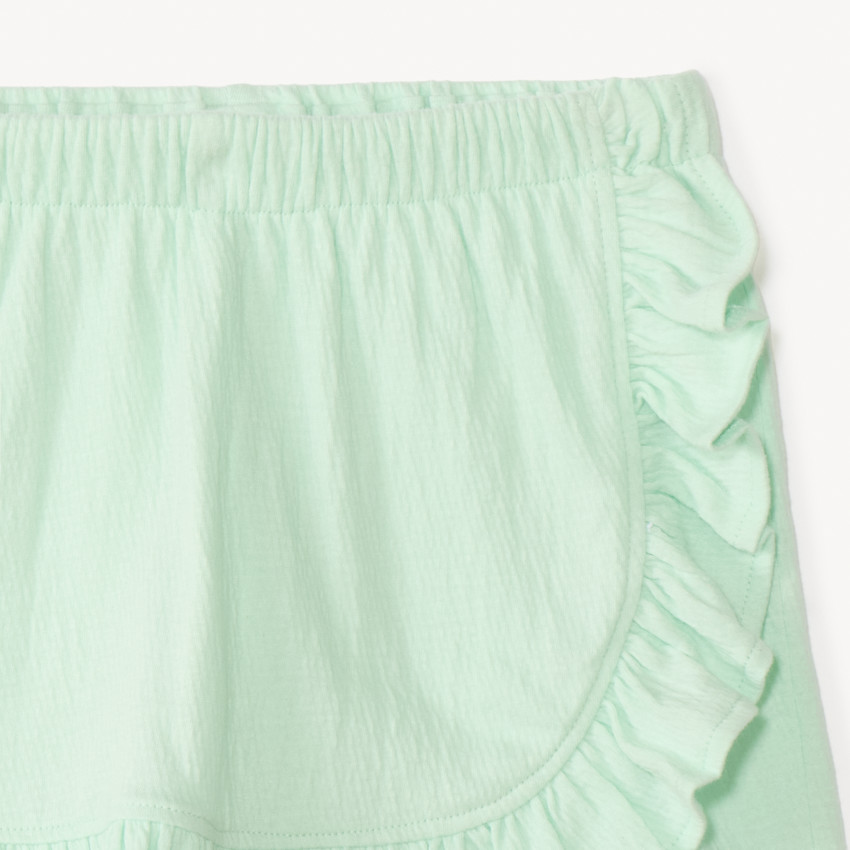 Ensemble 2 pièces débardeur + jupe-short print fleuri pour fille 