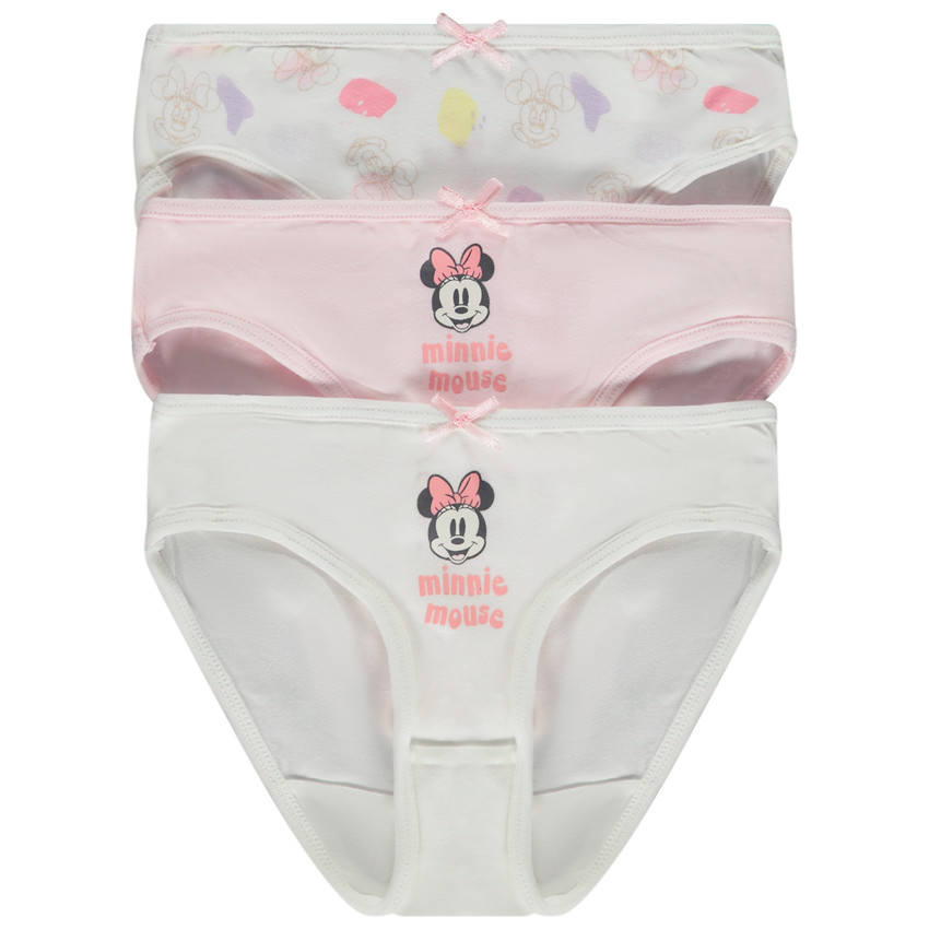 Lot de 3 culottes fantaisie Minnie Disney fille