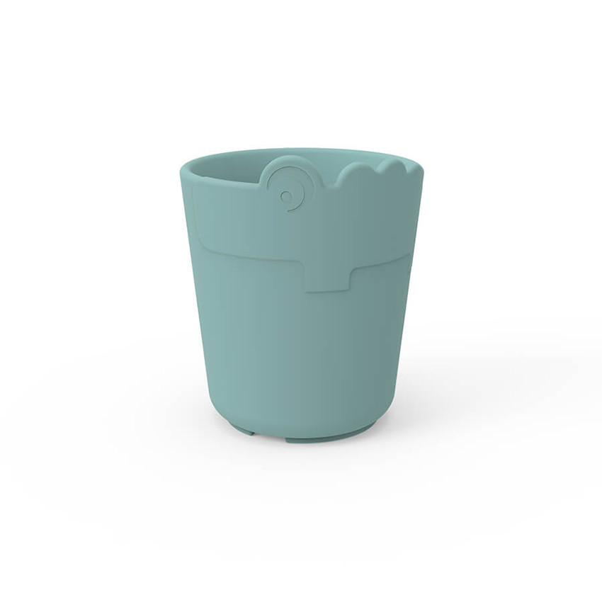 Tasse en silicone Kiddish Croco bleu 