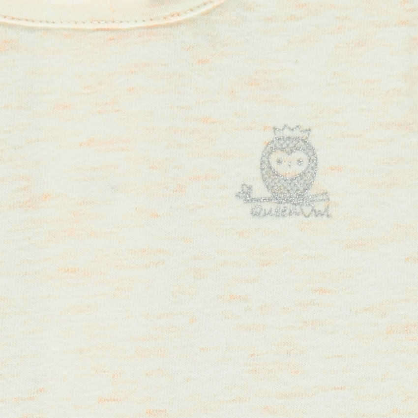 Ensemble tee-shirt uni et combinaion effet 2 en 1  