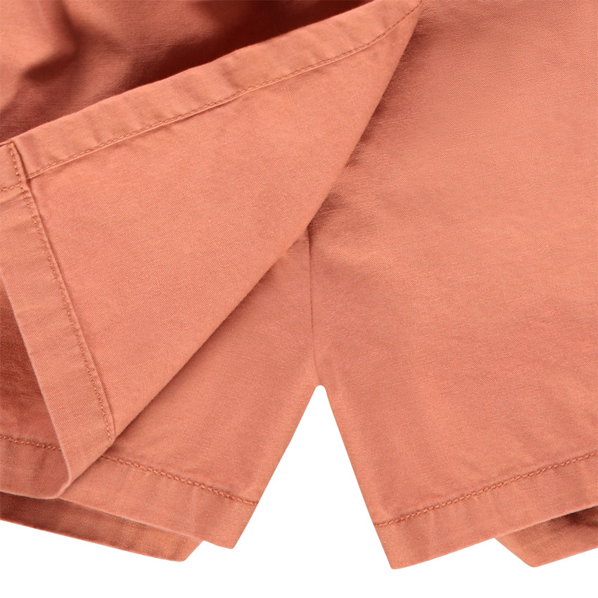 Jupe short en coton avec ceinture à nouer pour enfant fille 