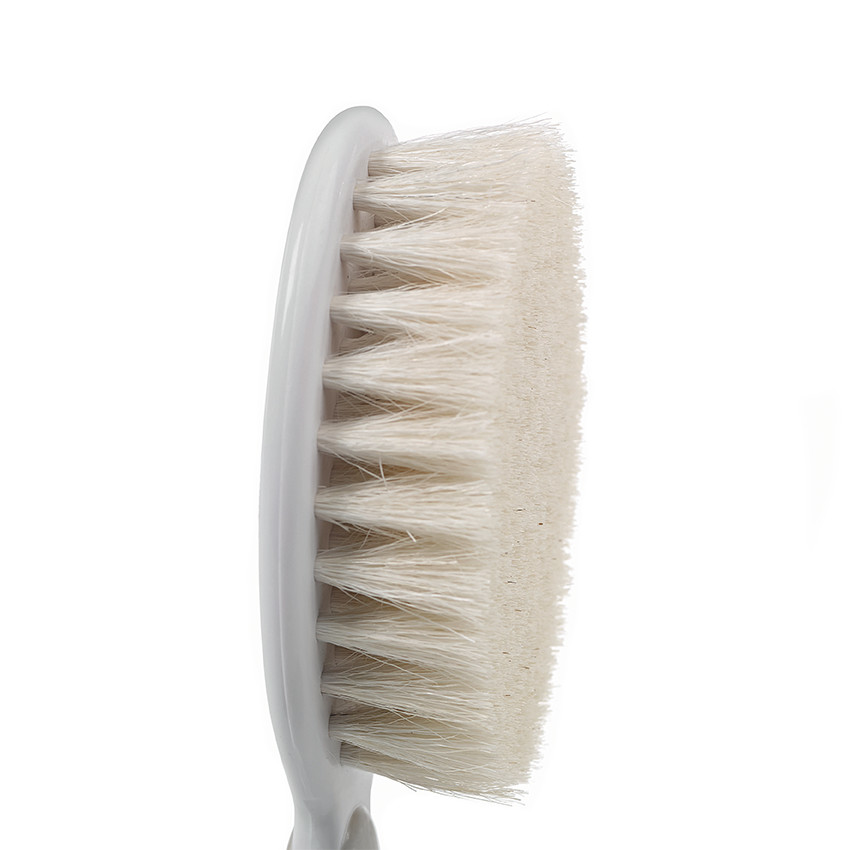 Set peigne + brosse en soie naturelle pour bébé 