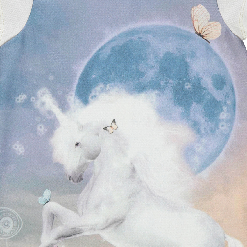 Robe avec print sublimation licorne 