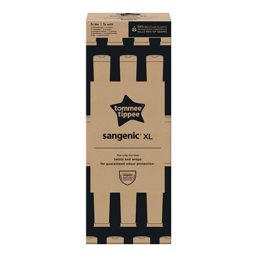 Poubelle à couches Twist & Click XL blanc avec recharge 