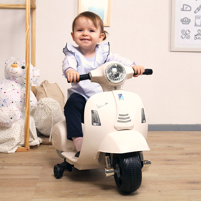 Porteur mini Vespa GTS électrique blanc 