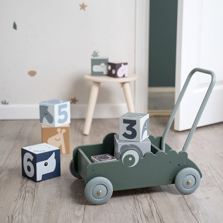 Set de 8 cubes à empiler Deer Friends multicolores 