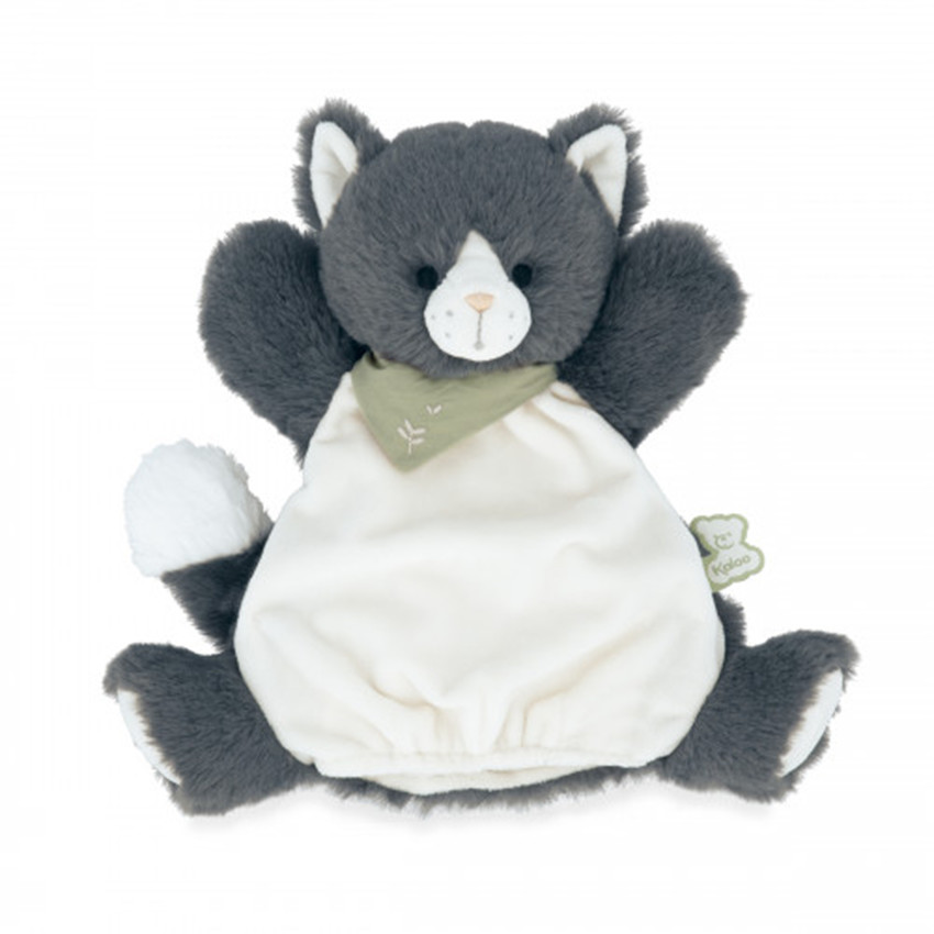 Doudou marionnette Chaton Chamallow 25 cm 