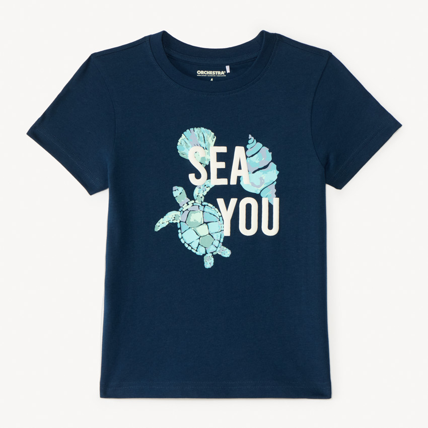 T-shirt manches courtes avec print fantaisie pour garçon 