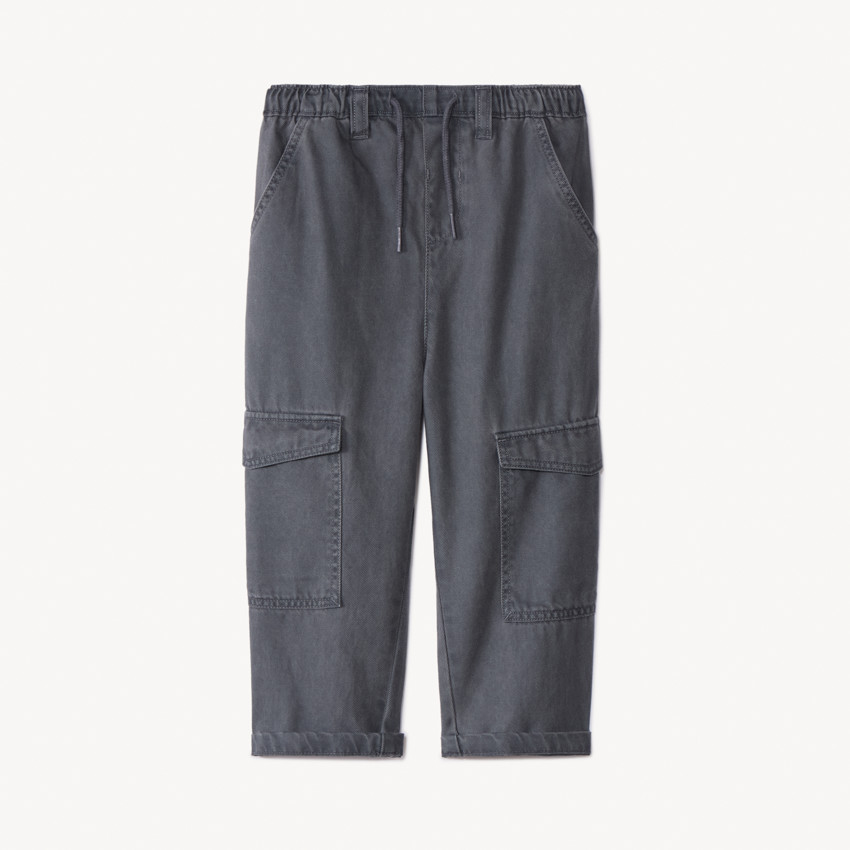 Pantalon uni à poches cargo pour bébé garçon