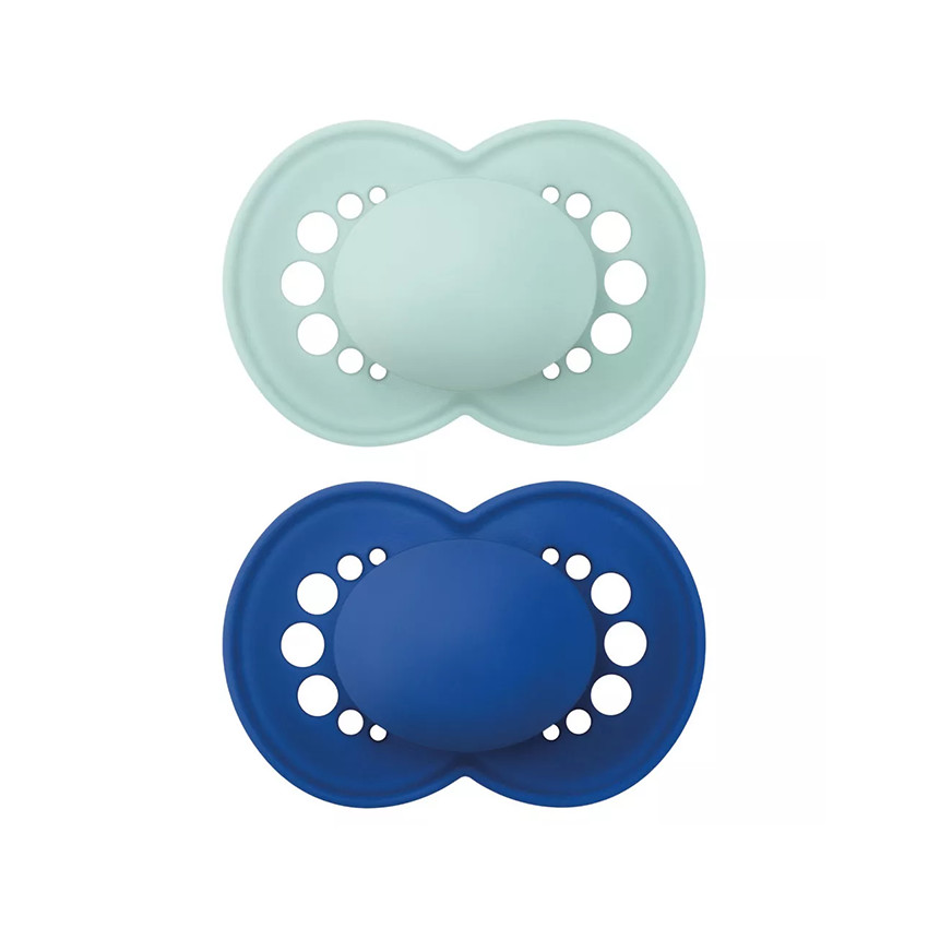 Lot de 2 sucettes silicone Original 6M+ tendance (modèle aléatoire) 