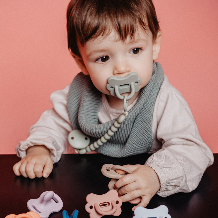 Sucette silicone Colour Essence SX Pro 0-6M Smoothie Butterfly vert 