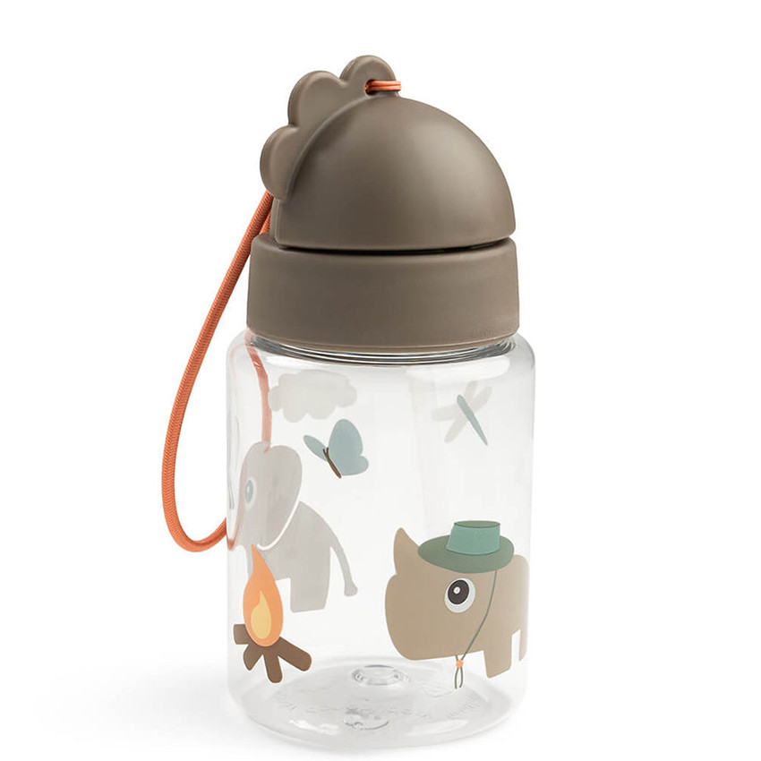 Gourde avec paille 280ml Tiny Trails Sable 