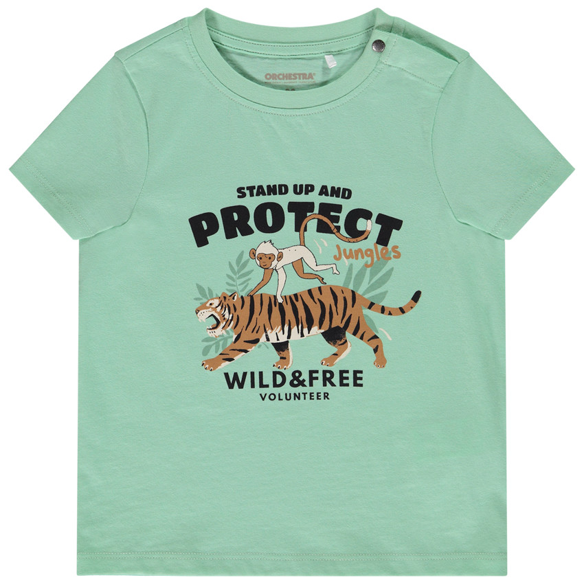 T-shirt manches courtes avec print fantaisie pour bébé garçon 
