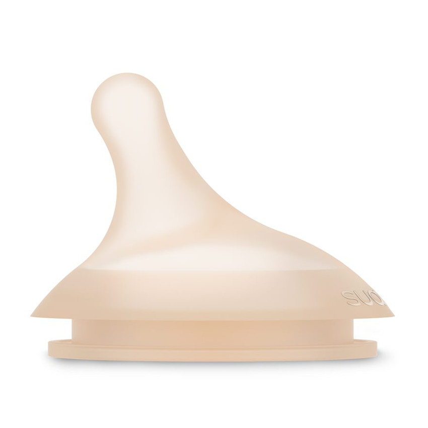 Set de biberon 180 ml et sucette 2 mois Zero.Zero - Beige (Suavinex) - Image 2