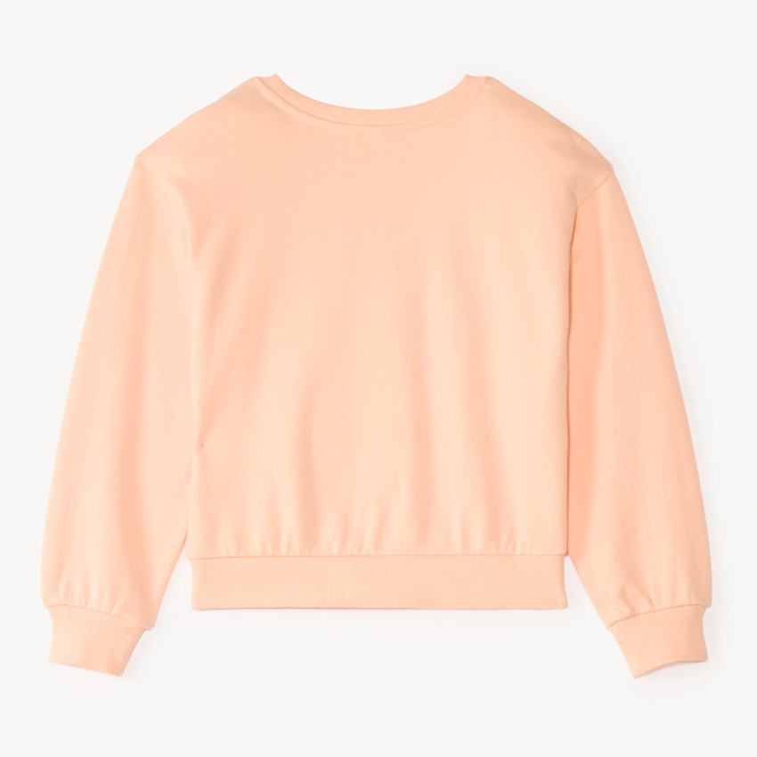 Sweat en molleton print Love à sequins pour fille 