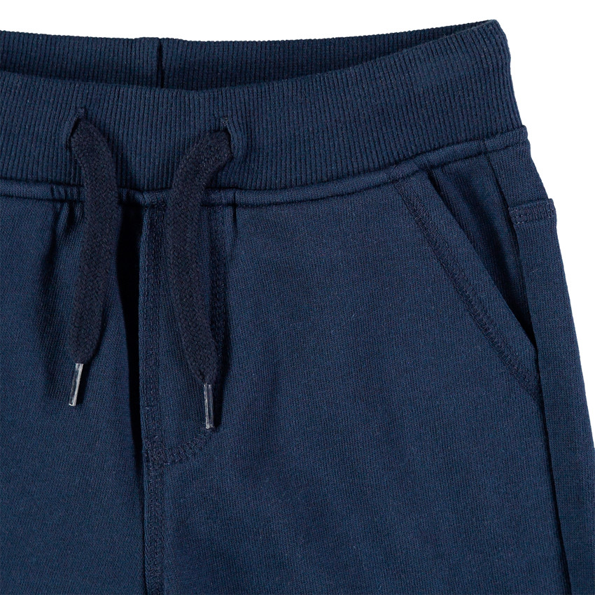 Bermuda en molleton uni à taille élastiquée pour garçon 